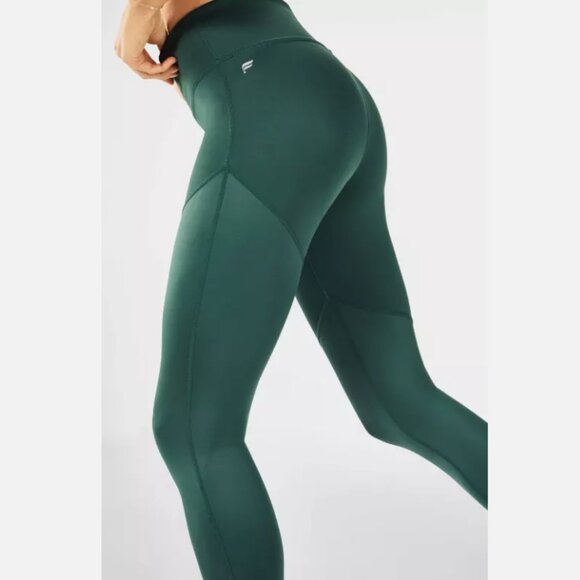 Fabletics Mid-Rise UltraCool Shine 7/8 Salar Stride Leggings Womens Size Medium - Picture 3 of 10